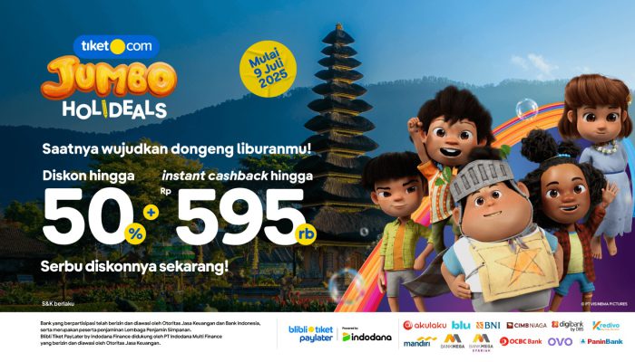 tiket.com Luncurkan JUMBO Holideals, Liburan Sekolah Jadi Kisah Petualangan Tak Terlupakan