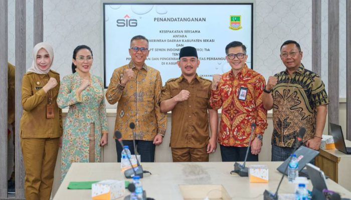 SIG-Pemkab Bekasi Kolaborasi Akselerasi Pembangunan Berkelanjutan Infrastruktur dan SDM.