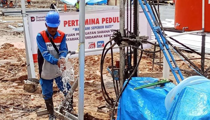 Pulihkan Pascabencana, Pertamina dan Elnusa Bangun Sumur Air di Aceh