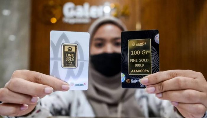 Emas Galeri24 dan UBS di Pegadaian Turun pada Perdagangan Jumat