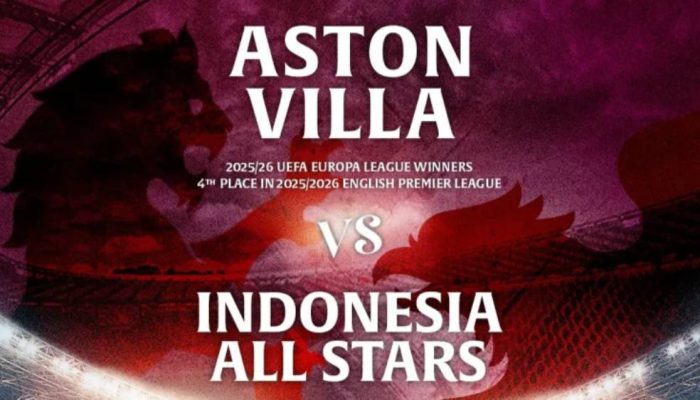 Aston Villa Pre-Season Tour Indonesia 2026, Tiket Resmi Dijual Mulai Hari Ini