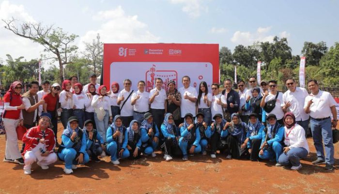 BRI Perkuat Ekonomi Lokal Desa BRILiaN Lewat Semarak Merah Putih di Doudo