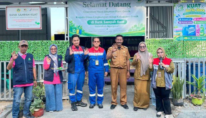 Dorong Pengelolaan Sampah, Pertamina Patra Niaga Renovasi Gudang Bank Sampah di Gresik